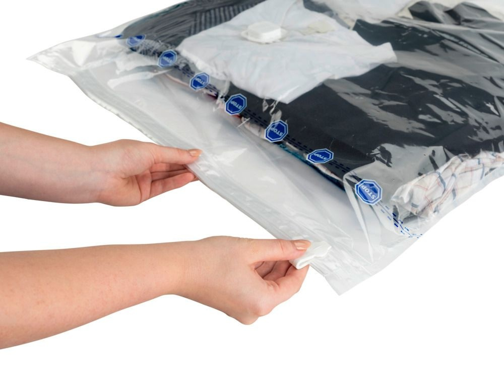 Vacuum bag with hanger, RAUMSPAR XL, 70 x H 145 cm, Clear in the group Storage / Wardrobe storage / Vacuum storage / Hanging vacuum bags at SmartaSaker.se (43191)