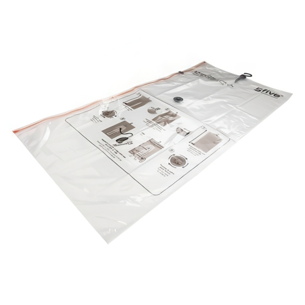 Vacuum bag with hanger, SAC COMPRESSEUR, 69 x H 138 cm, Clear in the group Storage / Wardrobe storage / Vacuum storage / Hanging vacuum bags at SmartaSaker.se (43192)