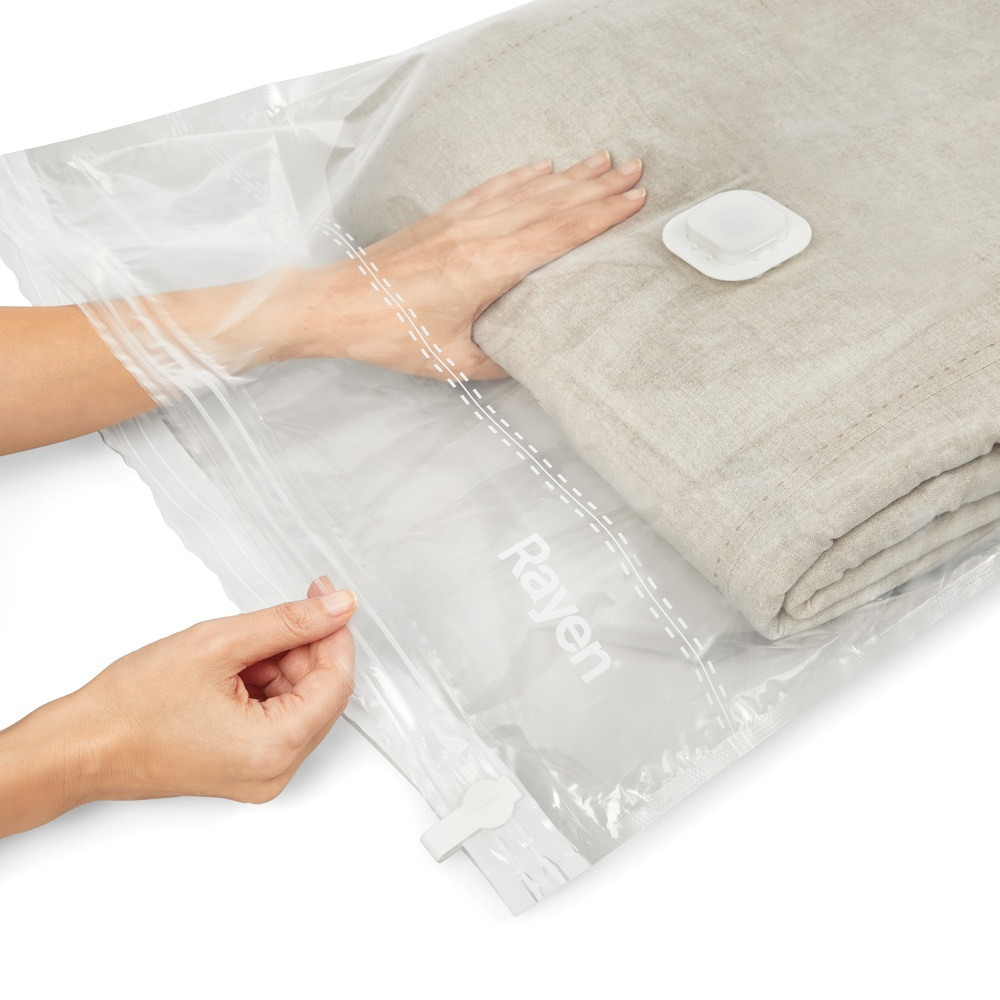 Vacuum bag Flat, XL VACUUM TIDYING BAG, 130 x 90 cm, Clear in the group Storage / Wardrobe storage / Vacuum storage / Compact vacuum bags at SmartaSaker.se (43193)