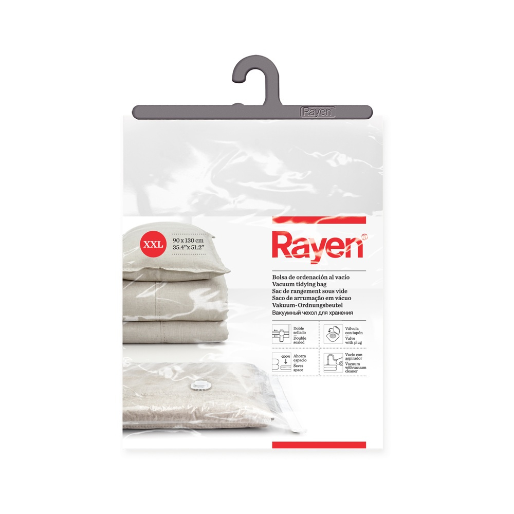 Vacuum bag Flat, XL VACUUM TIDYING BAG, 130 x 90 cm, Clear in the group Storage / Wardrobe storage / Vacuum storage / Compact vacuum bags at SmartaSaker.se (43193)