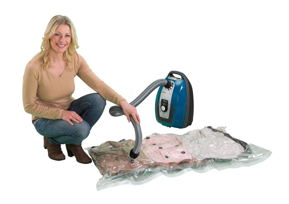Vacuum bag Flat, XL SEASONAL BAGS BAG, 135 x 90 cm, Clear in the group Storage / Wardrobe storage / Vacuum storage / Compact vacuum bags at SmartaSaker.se (43196)