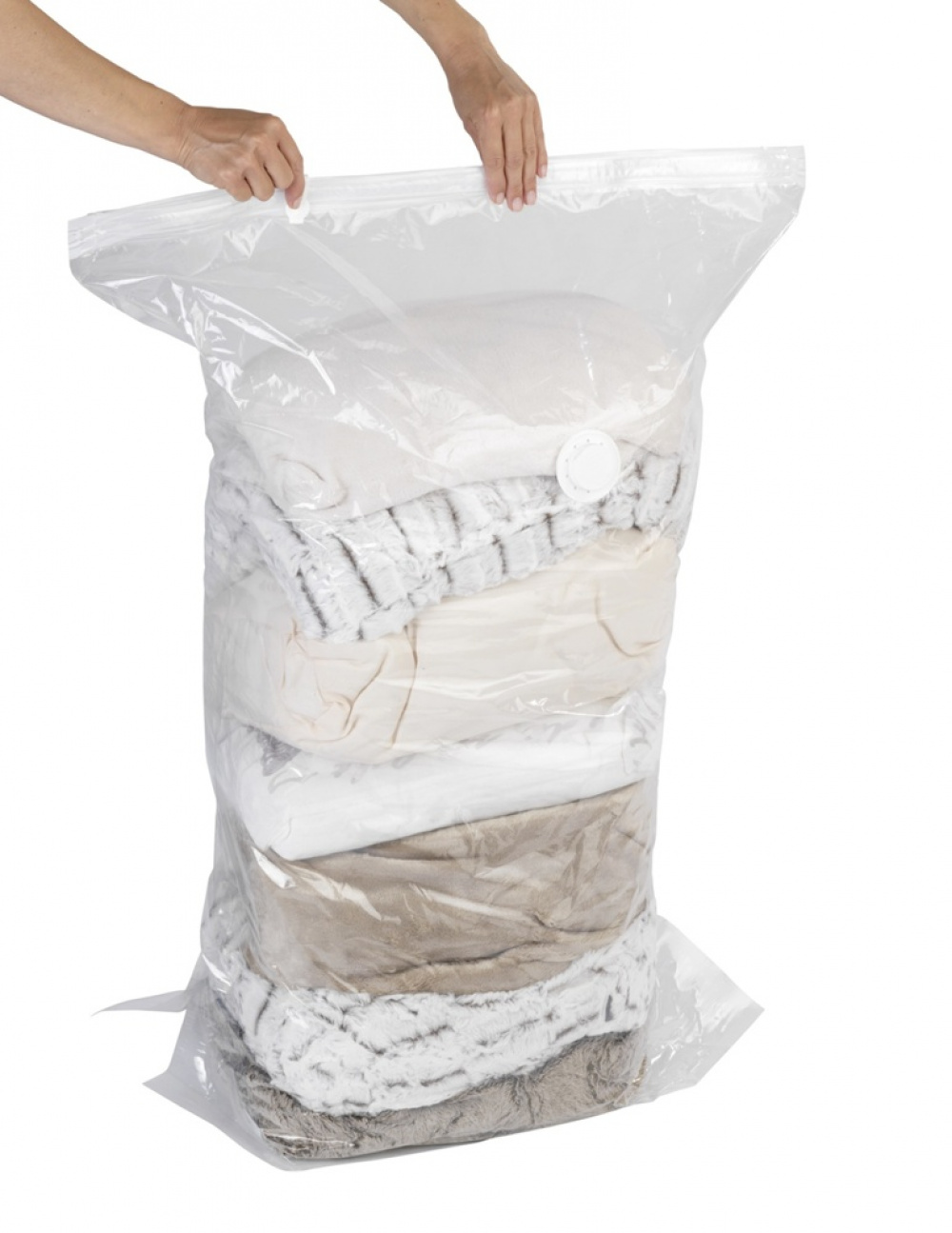 Vacuum bag, CUBE LARGE, 70 x 35 x H 100 cm, Clear in the group Storage / Wardrobe storage / Vacuum storage / Manual vacuum bags at SmartaSaker.se (43198)
