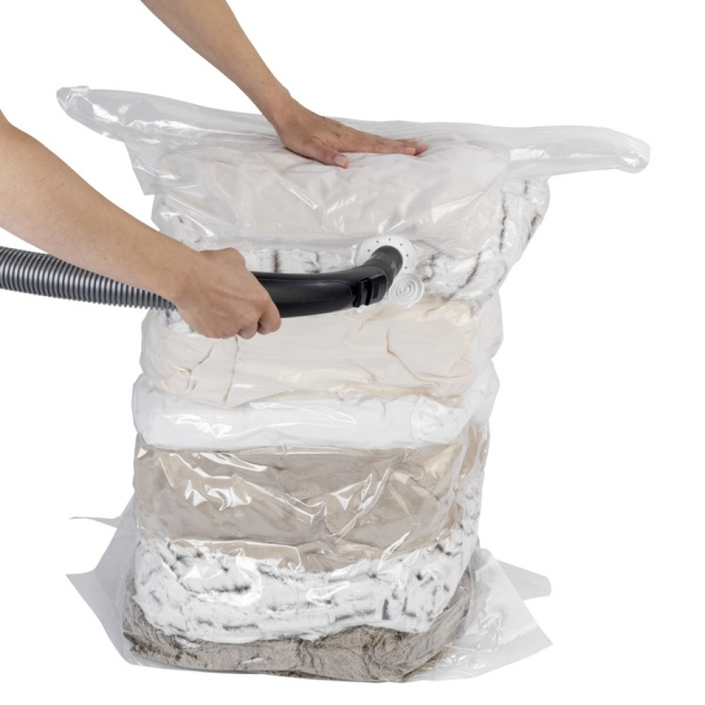 Vacuum bag, CUBE LARGE, 70 x 35 x H 100 cm, Clear in the group Storage / Wardrobe storage / Vacuum storage / Manual vacuum bags at SmartaSaker.se (43198)