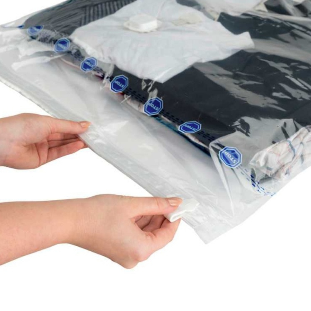 Vacuum bag, XXL JUMBO CUBE, 180 x 50 x H 90 cm, Clear in the group Storage / Wardrobe storage / Vacuum storage / Manual vacuum bags at SmartaSaker.se (43199)