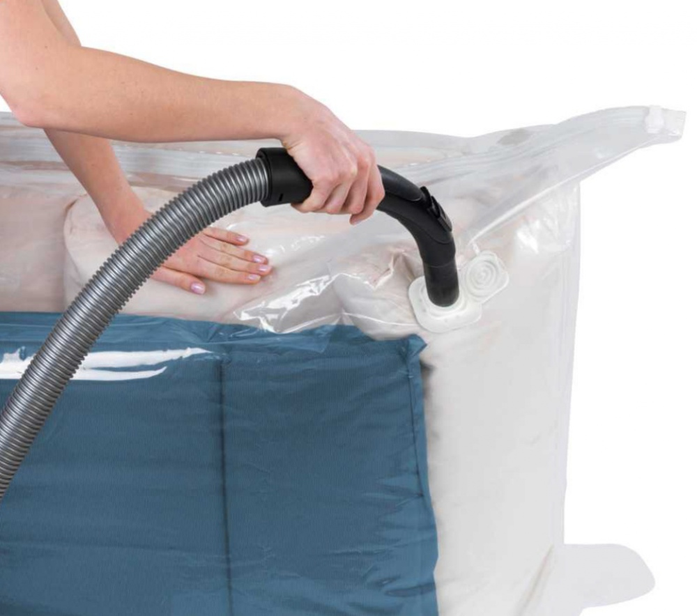 Vacuum bag, XXL JUMBO CUBE, 180 x 50 x H 90 cm, Clear in the group Storage / Wardrobe storage / Vacuum storage / Manual vacuum bags at SmartaSaker.se (43199)
