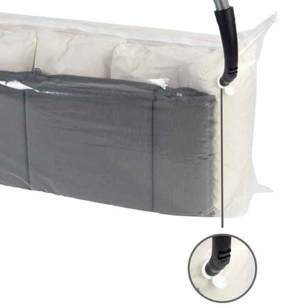 Vacuum bag, XXL JUMBO CUBE, 180 x 50 x H 90 cm, Clear in the group Storage / Wardrobe storage / Vacuum storage / Manual vacuum bags at SmartaSaker.se (43199)