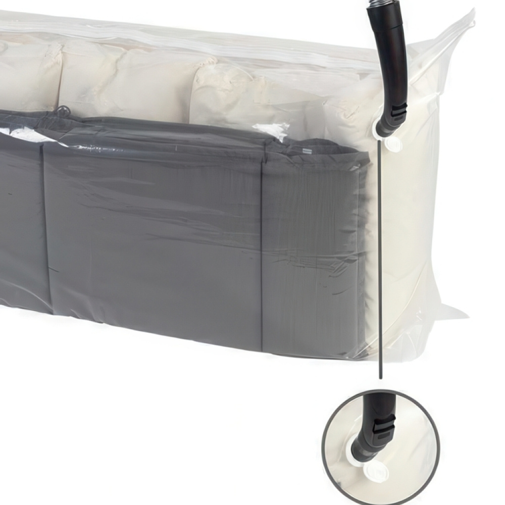 Vacuum bag, XXL JUMBO CUBE, 180 x 50 x H 90 cm, Clear in the group Storage / Wardrobe storage / Vacuum storage / Manual vacuum bags at SmartaSaker.se (43199)