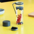 Water bottle with Strainer, 0.5L , MAKE & TAKE WATER BOTTLE, Ø 7 x H 23 cm
