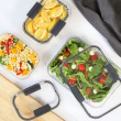 Waterproof lunch box, 2000ml, BRILLIANCE LARGE, 28 x 19 x H 7 cm, Sistema, Clear / Black Waterproof lunch box, 2000ml, BRILLIANCE LARGE, 28 x 19 x H 7 cm, Sistema, Clear / Black