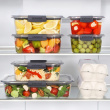 Waterproof lunch box, 2000ml, BRILLIANCE LARGE, 28 x 19 x H 7 cm, Sistema, Clear / Black Waterproof lunch box, 2000ml, BRILLIANCE LARGE, 28 x 19 x H 7 cm, Sistema, Clear / Black
