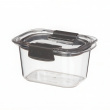 Leakproof food storage, 380 ml, BRILLIANCE SMALL, Sistema, Clear / Black Leakproof food storage, 380 ml, BRILLIANCE SMALL, Sistema, Clear / Black