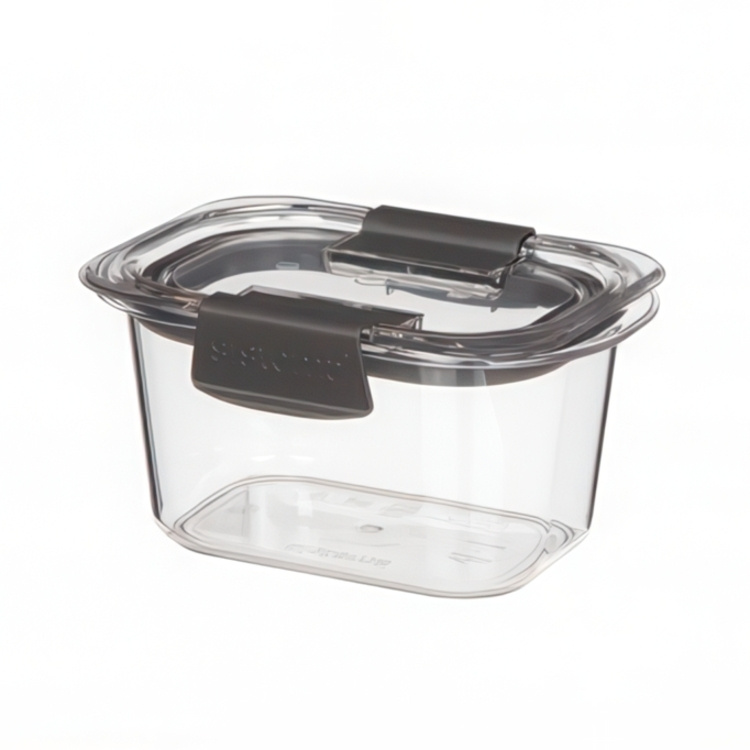 Leakproof food storage, 380 ml, BRILLIANCE SMALL, Sistema, Clear / Black in the group Storage / Kitchen storage / Food containers / Sistema food containers at SmartaSaker.se (43209)