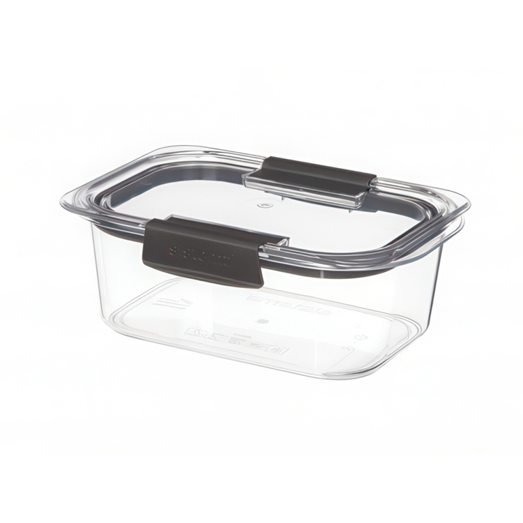 Leakproof food storage, 920 ml, BRILLIANCE MEDIUM, Sistema, Clear / Black in the group Storage / Kitchen storage / Food containers / Sistema food containers at SmartaSaker.se (43210)