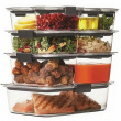 Leakproof food storage, 920 ml, BRILLIANCE MEDIUM, Sistema, Clear / Black Leakproof food storage, 920 ml, BRILLIANCE MEDIUM, Sistema, Clear / Black