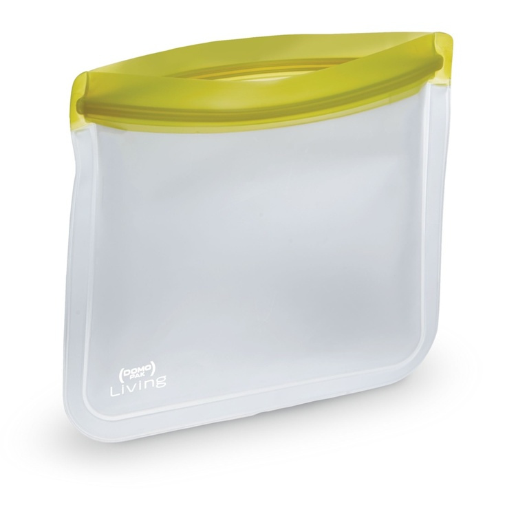 Waterproof bag, SMART BAG MEDIUM, 22 x 19,5 cm, Transparent / Lime in the group Storage / Travel storage / Packing cubes at SmartaSaker.se (43215)