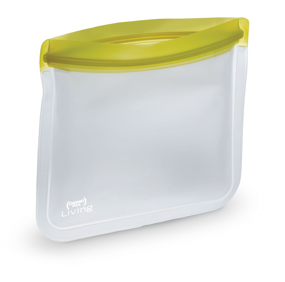 Waterproof bag, SMART BAG MEDIUM, 22 x 19,5 cm, Transparent / Lime in the group Storage / Travel storage / Packing cubes at SmartaSaker.se (43215)