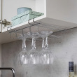 Under Cupboard Rack, LARGE WINE GLASS HANGER, Silver Under Cupboard Rack, LARGE WINE GLASS HANGER, Silver