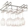 Under Cupboard Rack, LARGE WINE GLASS HANGER, Silver Under Cupboard Rack, LARGE WINE GLASS HANGER, Silver