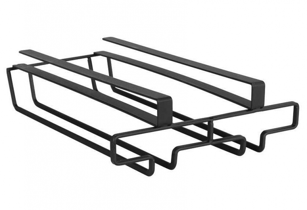 Under Cupboard Rack, DOUBLE WINE GLASS HANGER, Black in the group Storage / Kitchen storage / Kitchen cabinet organizers / Under sink storage at SmartaSaker.se (43220)