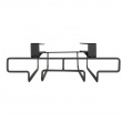 Under Cupboard Rack, DOUBLE WINE GLASS HANGER, Black Under Cupboard Rack, DOUBLE WINE GLASS HANGER, Black