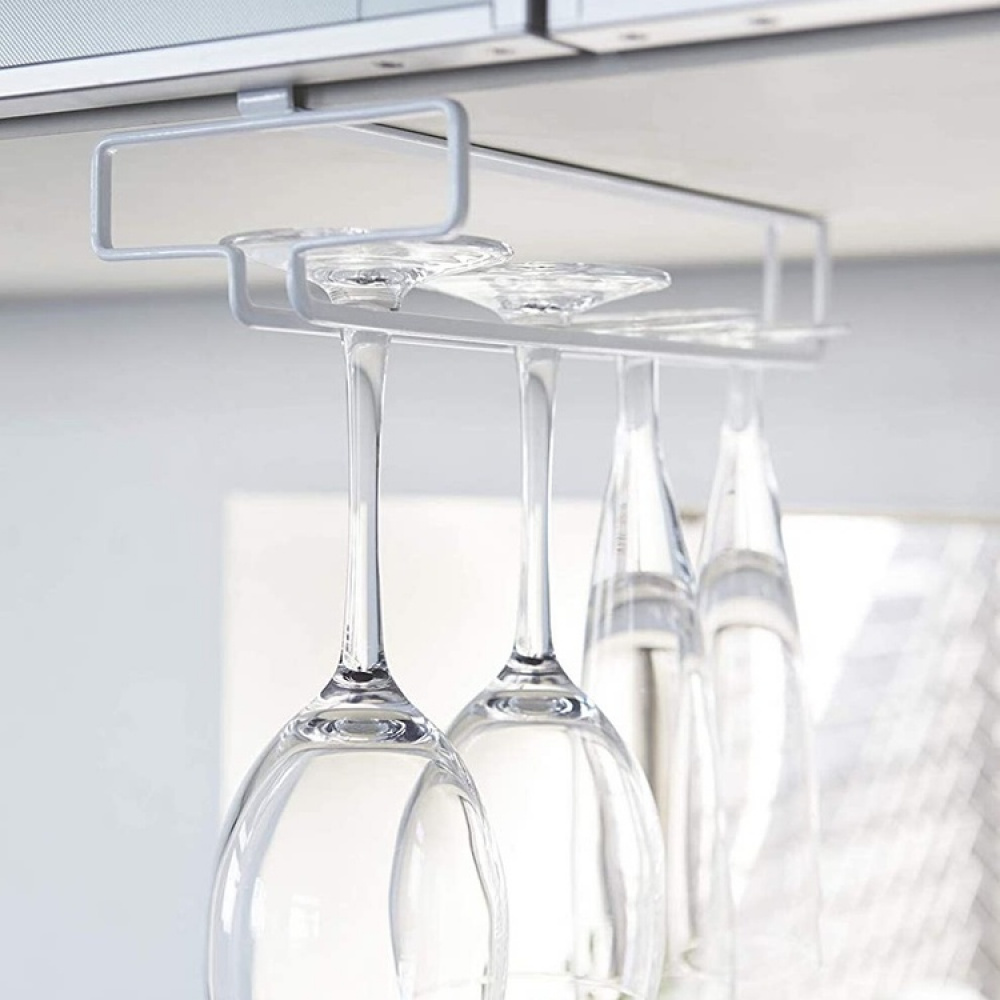 Under Cupboard Rack, TOWER WINE GLASS HANGER, Yamazaki in the group Storage / Kitchen storage / Kitchen cabinet organizers / Under sink storage at SmartaSaker.se (43221)