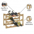 Wine Rack for 12 Bottles, NORWAY, 42 x 21 x H28 cm, Oiled Walnut Wine Rack for 12 Bottles, NORWAY, 42 x 21 x H28 cm, Oiled Walnut