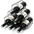 Wine Rack for 6 Bottles, CIRCOLARE 30 x 14 x H 30 cm, Dark Grey Wine Rack for 6 Bottles, CIRCOLARE 30 x 14 x H 30 cm, Dark Grey