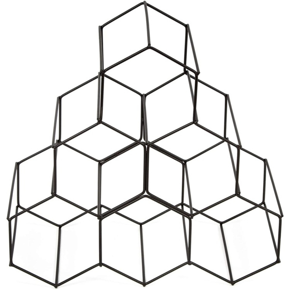 Wine Rack for 6 Bottles, CIRCOLARE 30 x 14 x H 30 cm, Dark Grey in the group Storage / Kitchen storage / Kitchen cabinet organizers at SmartaSaker.se (43223)