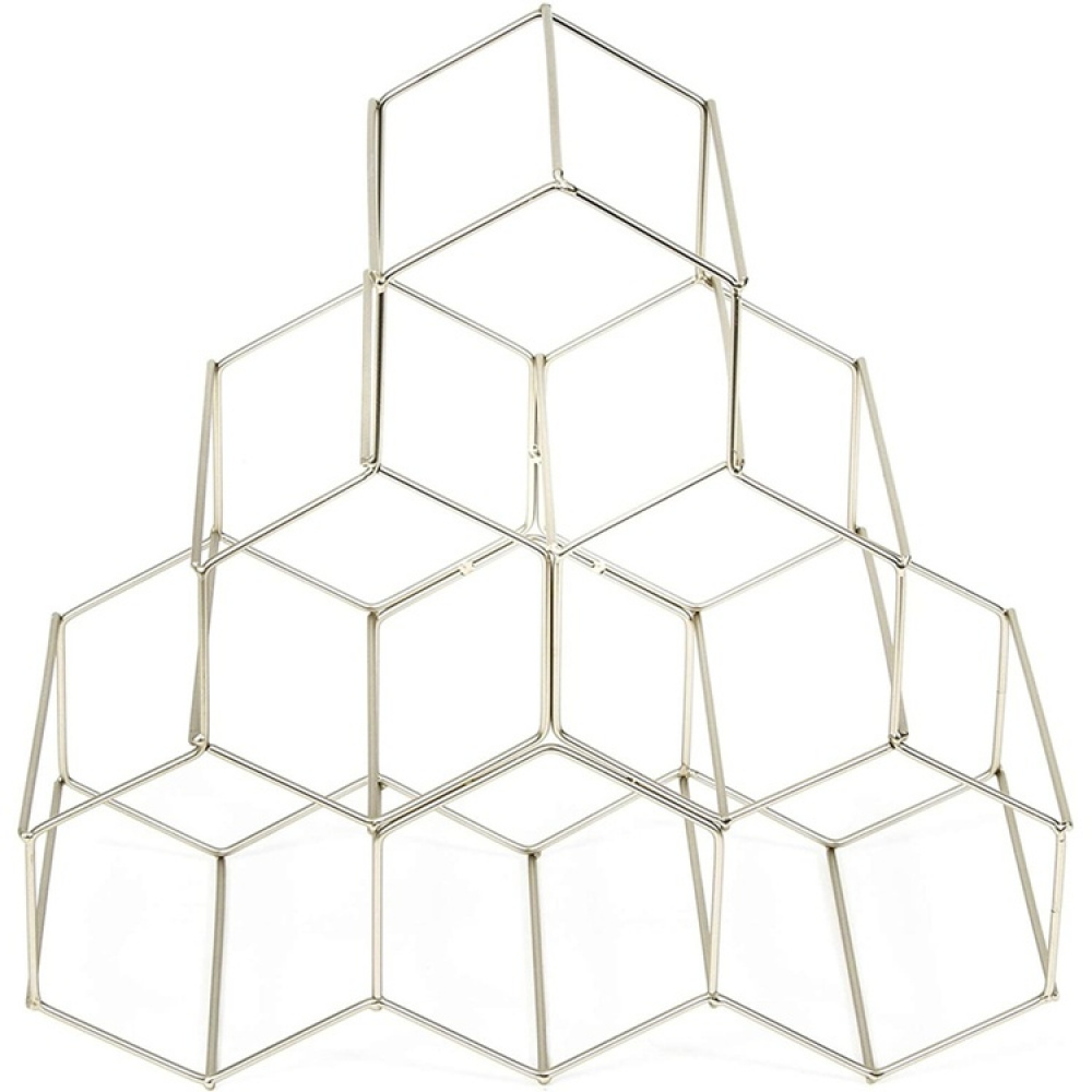 Wine Rack for 6 Bottles, CIRCOLARE , 30 x 14 x H29cm, Silver in the group Storage / Kitchen storage / Kitchen cabinet organizers at SmartaSaker.se (43224)