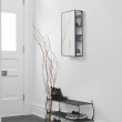Hidden Storage with Mirror, CUBIKO MIRROR, 30,5 x 13 x H 61cm, Umbra, Black Hidden Storage with Mirror, CUBIKO MIRROR, 30,5 x 13 x H 61cm, Umbra, Black