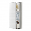 Hidden Storage with Mirror, CUBIKO MIRROR, 30,5 x 13 x H 61cm, Umbra, Black Hidden Storage with Mirror, CUBIKO MIRROR, 30,5 x 13 x H 61cm, Umbra, Black
