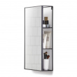 Hidden Storage with Mirror, CUBIKO MIRROR, 30,5 x 13 x H 61cm, Umbra, Black Hidden Storage with Mirror, CUBIKO MIRROR, 30,5 x 13 x H 61cm, Umbra, Black