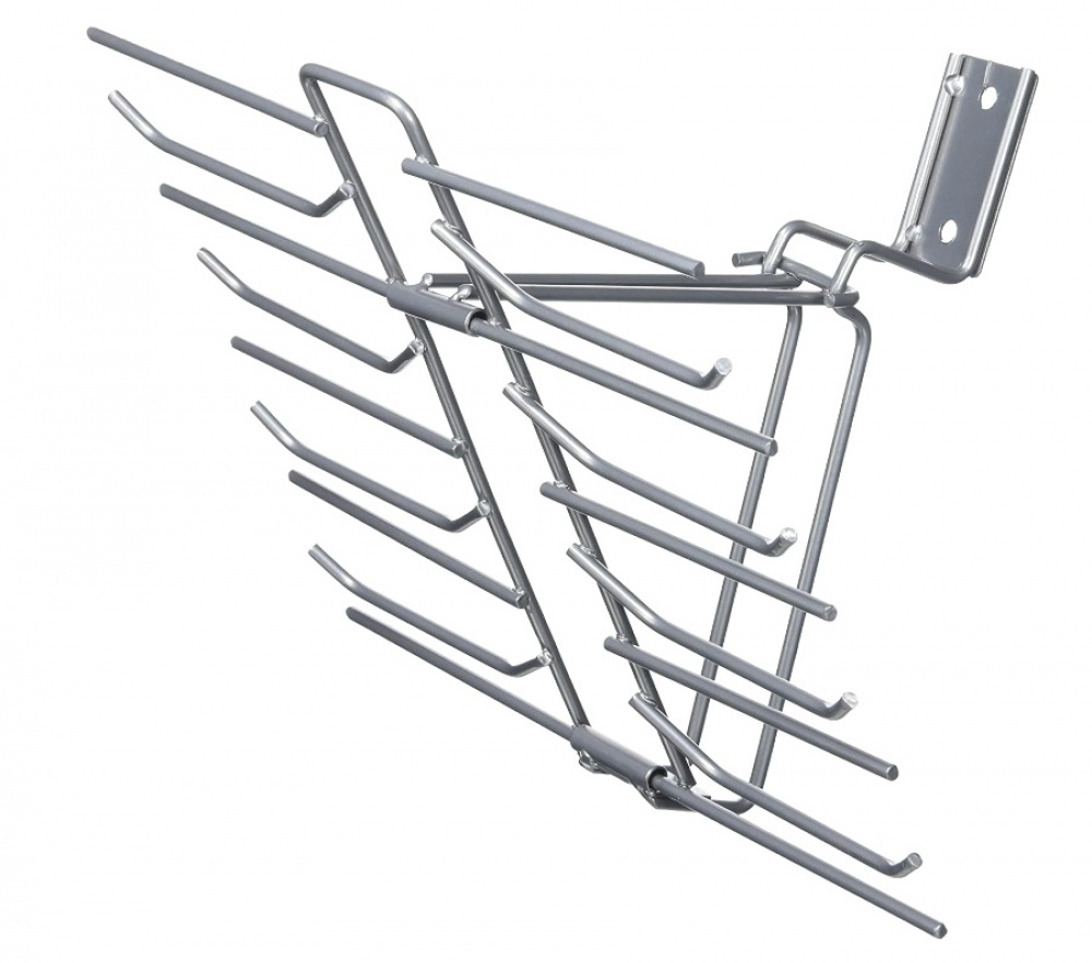 Holder for 30 Ties / Belt, Space Saving, RAYEN, Silver in the group Storage / Wardrobe storage at SmartaSaker.se (43227)