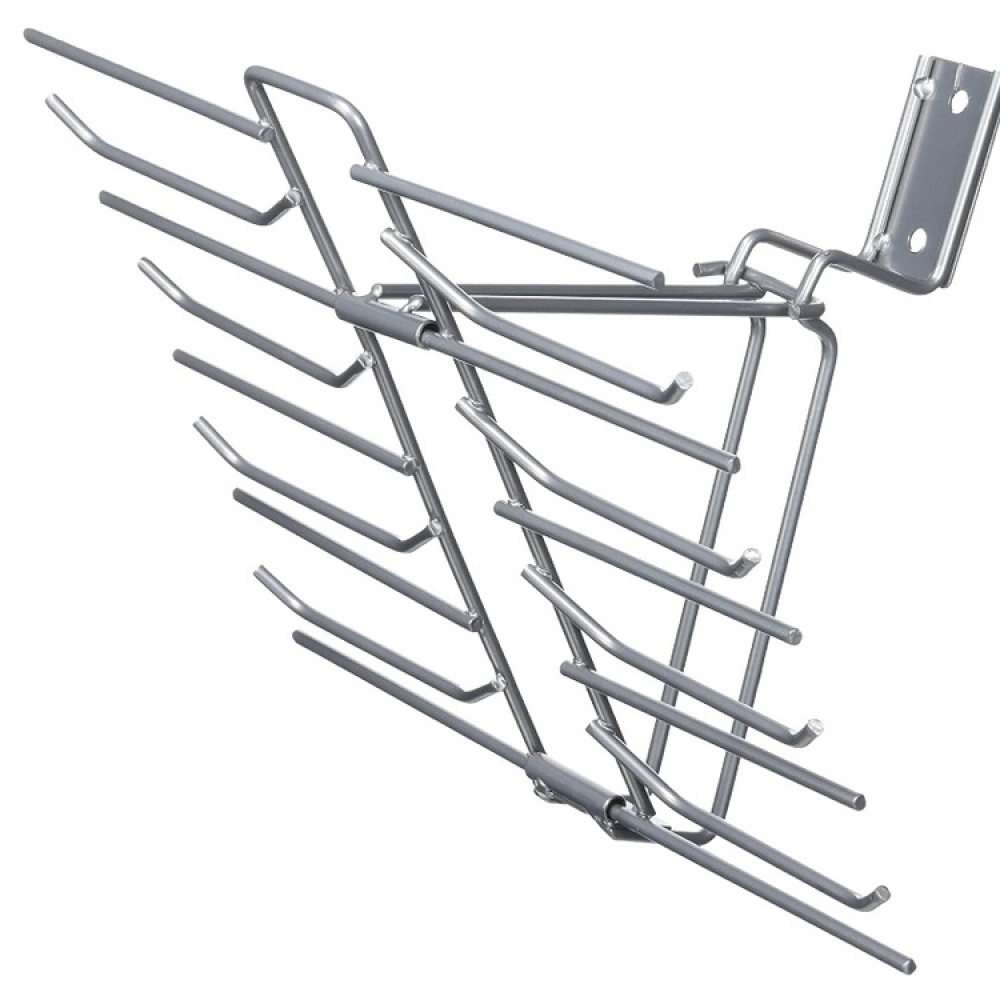 Holder for 30 Ties / Belt, Space Saving, RAYEN, Silver in the group Storage / Wardrobe storage / Hangers and hooks at SmartaSaker.se (43227)