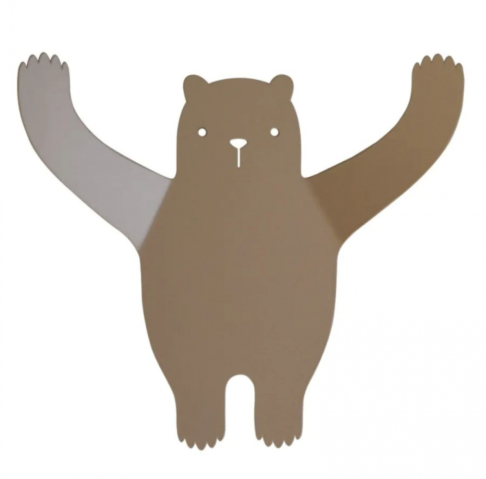 Wall hanger from recycled metal, WILD BEAR, 20 x H 18,5, Brown in the group Storage / Hallway storage / Hooks and hangers at SmartaSaker.se (43232)