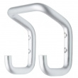 Utility hook in Aluminum , TELLUS LARGE, 8 x 13,5 x H 12 cm, Silver