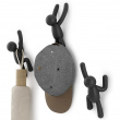 Wall Mounted Hooks, Decorative, Set of 3, UMBRA BUDDY HOOKS, Black Wall Mounted Hooks, Decorative, Set of 3, UMBRA BUDDY HOOKS, Black