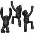 Wall Mounted Hooks, Decorative, Set of 3, UMBRA BUDDY HOOKS, Black Wall Mounted Hooks, Decorative, Set of 3, UMBRA BUDDY HOOKS, Black