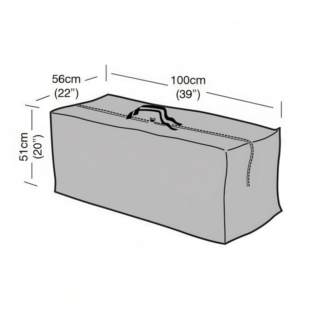 Cushion bag, PREMIUM SUPER TOUGH, 100 x 56 x H 51 cm, Garland, Black in the group Storage / Storage room and garage / Storage bags at SmartaSaker.se (43245)