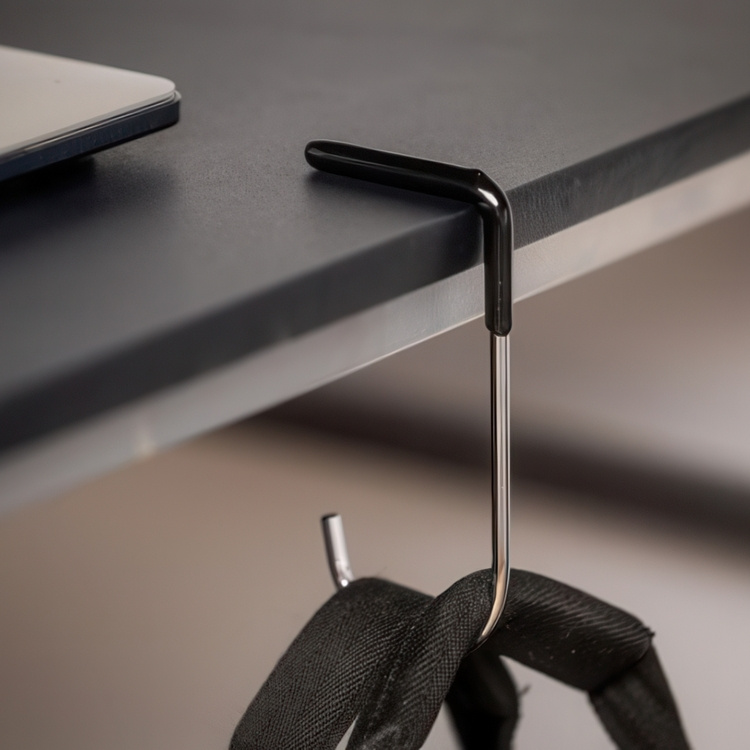 Bag Holder for Tables, MAWA TISCHEN TASCHENHALTER, 6 x H 13 cm Silver / Black in the group Storage / Wardrobe storage / Bag storage at SmartaSaker.se (43248)