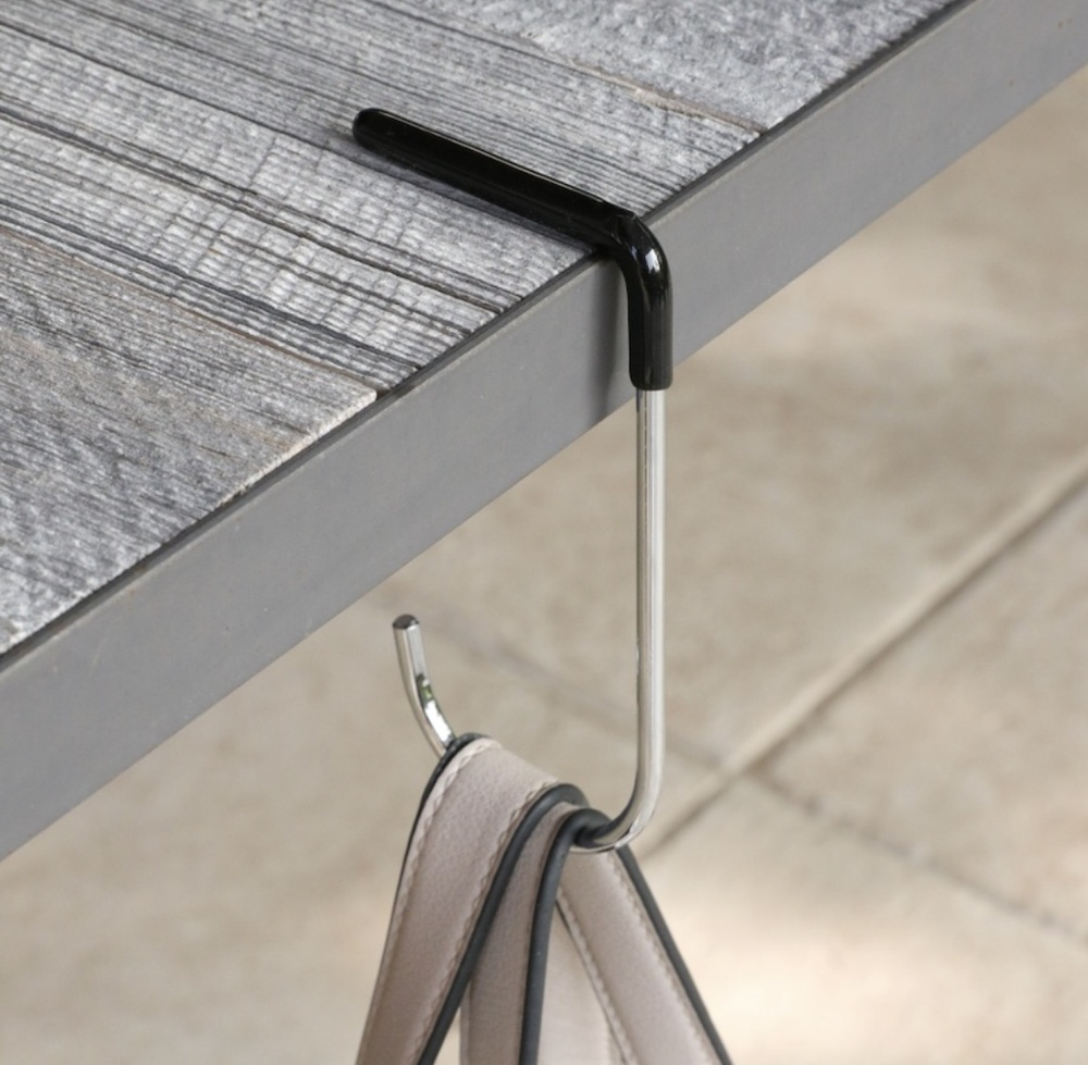 Bag Holder for Tables, MAWA TISCHEN TASCHENHALTER, 6 x H 13 cm Silver / Black in the group Storage / Wardrobe storage / Bag storage at SmartaSaker.se (43248)
