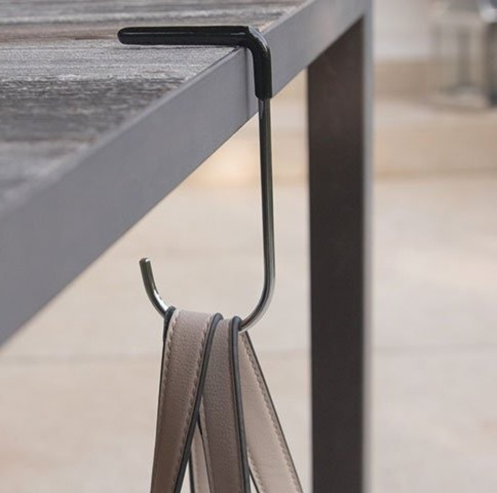 Bag Holder for Tables, MAWA TISCHEN TASCHENHALTER, 6 x H 13 cm Silver / Black in the group Storage / Wardrobe storage / Bag storage at SmartaSaker.se (43248)