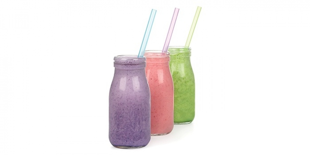 Drinking Straws, Reusable, SISTEMA HYDRATE, Set of 6, Blue, green & purple in the group Storage / Kitchen storage at SmartaSaker.se (43251)