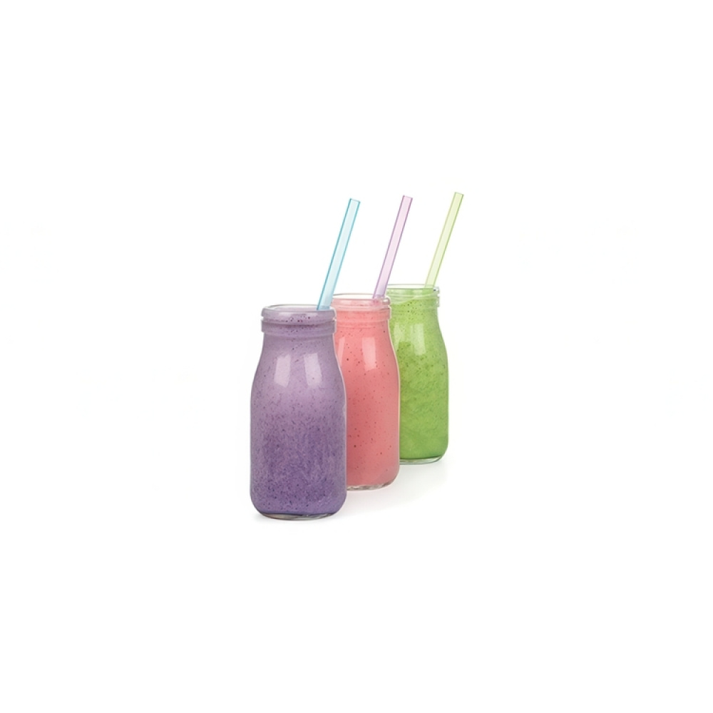 Drinking Straws, Reusable, SISTEMA HYDRATE, Set of 6, Blue, green & purple in the group Storage / Kitchen storage at SmartaSaker.se (43251)