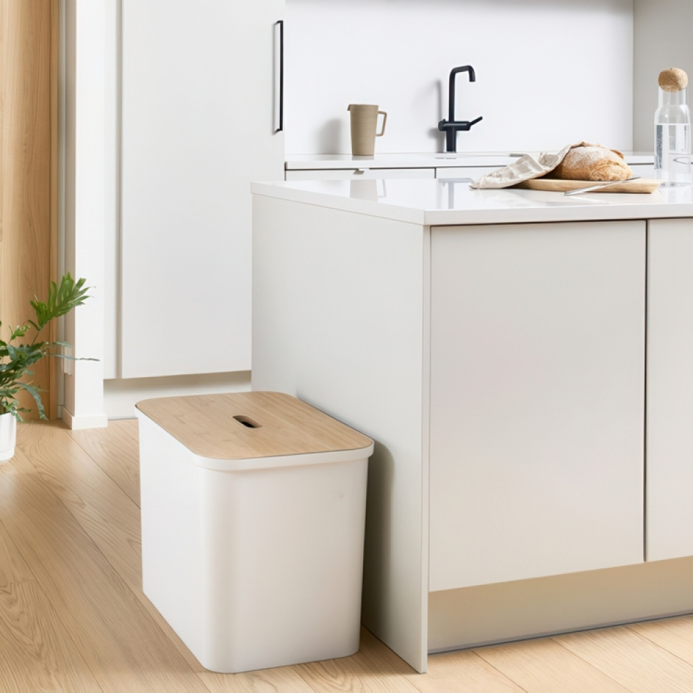 Recycling station with lid, 3 inserts, SMARTSTORE COLLECT, 76 L, 57 x 38 x H 42 cm in the group Storage / Cleaning and waste sorting / Waste sorting at SmartaSaker.se (43252)