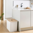 Recycling station with lid, 3 inserts, SMARTSTORE COLLECT, 76 L, 57 x 38 x H 42 cm