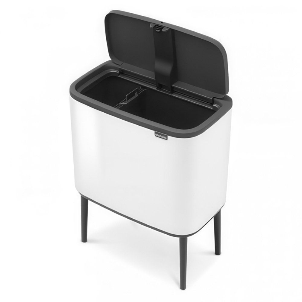 Recycling station on legs, 2 inserts, BRABANTIA BO TOUCH 23 + 11 L in the group Storage / Cleaning and waste sorting / Waste sorting at SmartaSaker.se (43253)