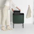 Recycling station on legs, 2 inserts, BRABANTIA BO TOUCH 23 + 11 L, Pine Green Recycling station on legs, 2 inserts, BRABANTIA BO TOUCH 23 + 11 L, Pine Green