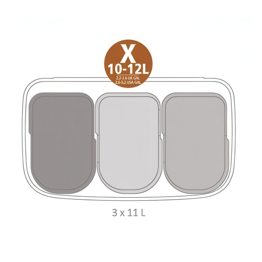 Recycling station on legs with 2 compartments, Brabantia in the group Storage / Cleaning and waste sorting / Waste sorting at SmartaSaker.se (43256)