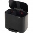 Recycling station, 2 inserts, BRABANTIA BO PEDAL BIN 23 + 11 L